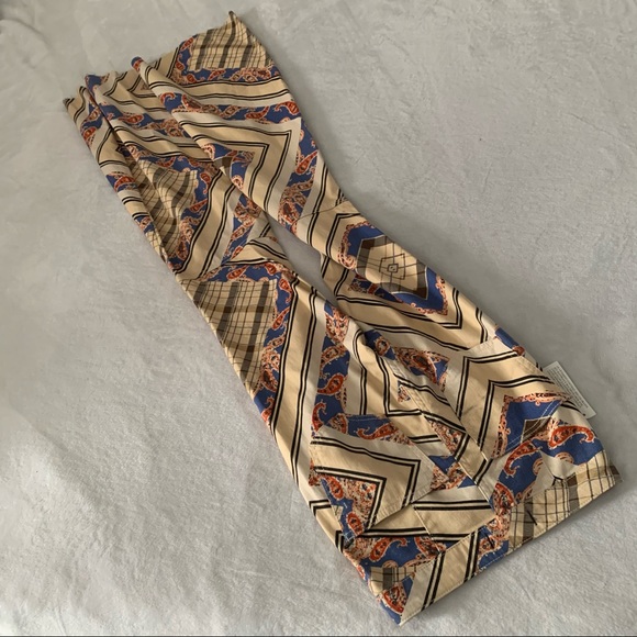 🌟NWT FREE PEOPLE FLOAT ON BY SUPERFLARE BOHO FARRAH MULTICOLOUR PAISLEY JEAN🌟 - Picture 16 of 16